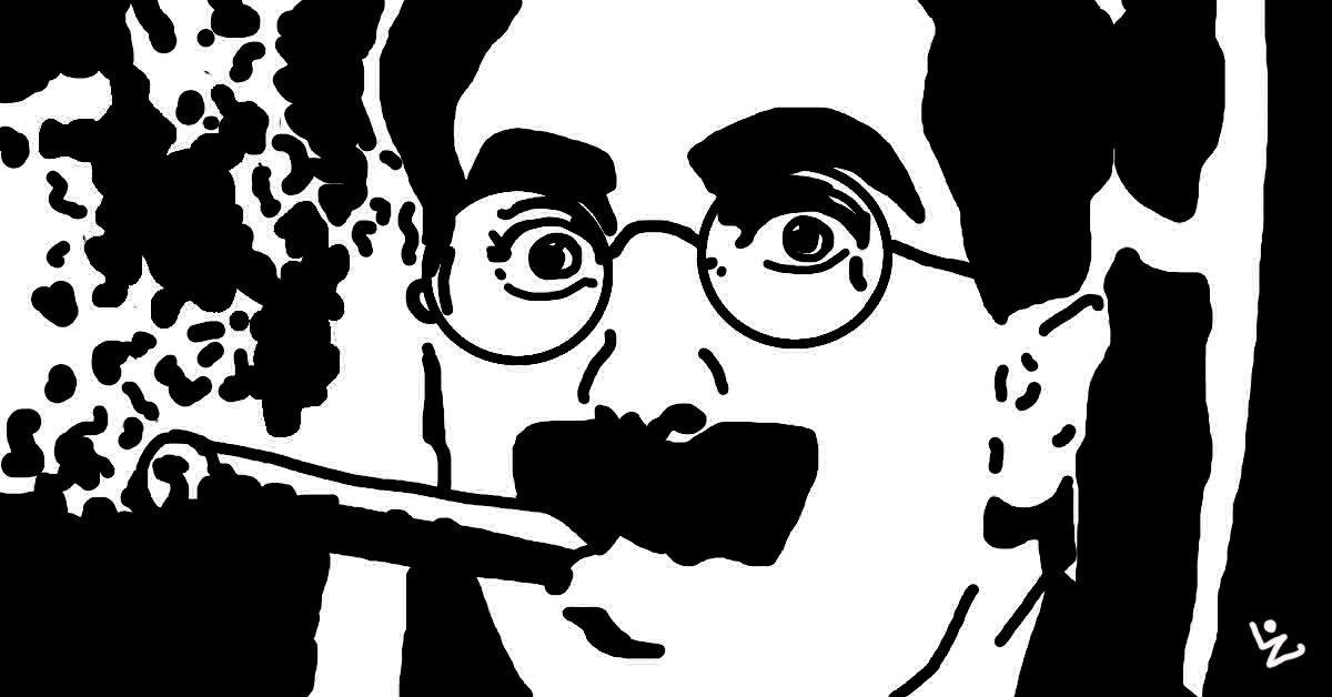 Ilustración Groucho Marx